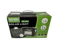 Solárny systém domáceho osvetlenia GDTIMES 107T s 3 LED žiarovkami