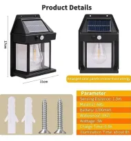 Solárna záhradná nástenná lampa Solar Interaction 888