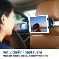 Držiak mobilu/tabletu na opierku sedadla