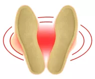 Vyhrievacie vložky do topánok - hnedé