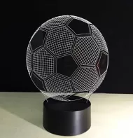 Nočná 3D LED lampa - futbalová lopta