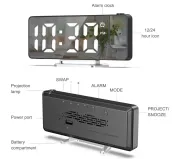 Projekčný digitálny budík DZ-673 s veľkým 7,9" LED displejom