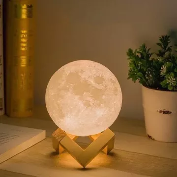 3D Lampička Mesiac Moon Light